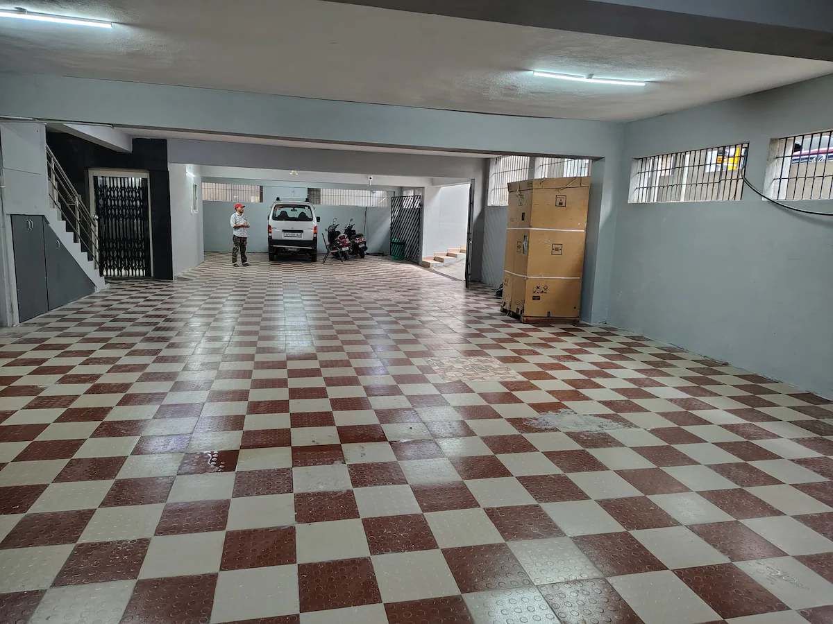 Covered parking area